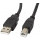 Cablu periferice Lanberg USB tip A 2.0 Male la USB tip B 2.0 Male, 0.5 m, Negru