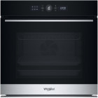 Cuptor incorporabil Whirlpool WOI5S8HM0SXA, Electric, 73 L, Autocuratare hidrolitica, 6th Sense, Ready2Cook, Steam+, Grill, Casa A+, Negru/Inox