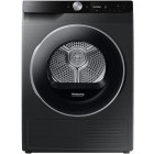 Uscator de rufe Samsung DV90DG6845LBU4, Pompa de caldura, 9 kg, Clasa A, Digital Inverter, Hygiene Care, OptimalDry, AI Dry+, AI Energy Mode, SmartThings, Iluminare interioara, Negru