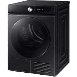 Samsung DV90DB7845GBU4 Bespoke AI, Pompa de caldura, 9 kg, Clasa A, Digital Inverter, Hygiene Care, OptimalDry, AI Dry+, QuickDrive, AI Energy Mode, SmartThings, Iluminare interioara, Negru
