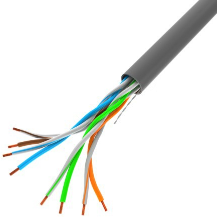 Cablu retea Lanberg CAT5e Stranded Cable UTP 100 m Grey