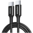 Cablu de date / adaptor Ugreen L502, USB-C Male la USB-C Male, 100 W, 1 m, Black