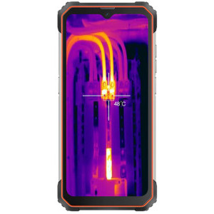 Blackview BL8800 Pro, 5G, Camera termica FLIR Lepton, Ecran FHD+ 120Hz, 8GB RAM, 128GB flash, Dual SIM, Baterie 8380 mAh, Orange, Military Grade Rugged Phone