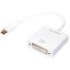 Adaptor Logilink UA0245A 1x USB-C Male - 1x DVI-D DL Female, Alb
