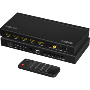 Logilink HD0052 Switch 4x HDMI Female, Negru