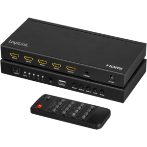 Logilink HD0053 Switch 4x HDMI Female, Negru