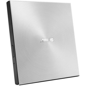 ASUS ZenDrive U8M, ultra-slim extern DVD citire/scriere, USB-C, suport M-DISC, Windows si Mac OS, argintiu