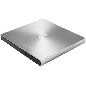 ASUS ZenDrive U8M, ultra-slim extern DVD citire/scriere, USB-C, suport M-DISC, Windows si Mac OS, argintiu
