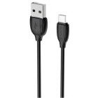 Cablu de date / adaptor Borofone BX19, USB Male la USB-C Male, 1 m, Black