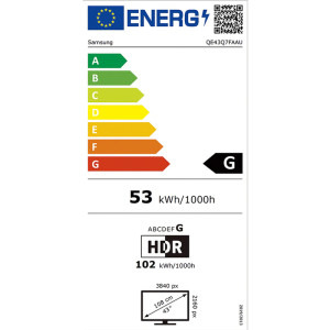 Samsung Smart TV QLED QE43Q7F Seria Q7F 108cm negru 4K UHD HDR