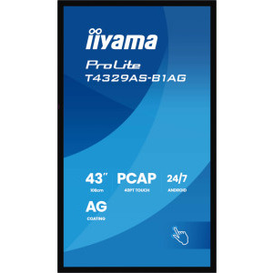 IIyama ProLite T4329AS-B1AG Touchscreen 42.5 inch UHD VA 6.5 ms 60 Hz USB-C