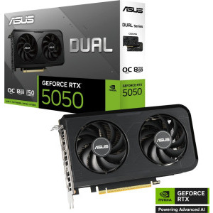 ASUS GeForce RTX 5050 DUAL OC 8GB GDDR6 128-bit DLSS 4.0