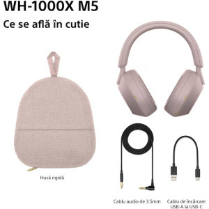 Sony Casti Wireless Over-Ear WH1000XM5 Pink