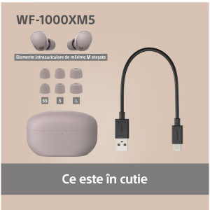 Sony Casti Wireless In-Ear WF-1000XM5 Pink