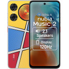 Smartphone ZTE nubia Music 2, Ecran 120Hz, 128GB, 8GB RAM (4GB + 4GB extensibili), Dual SIM, 4G, Tri-Camera, nubia AI, White