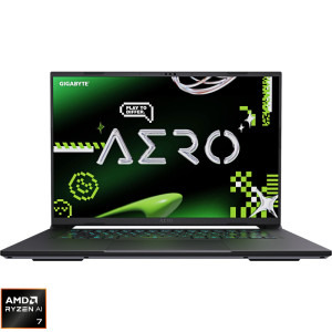 Laptop GIGABYTE Gaming 16 AERO X16 1WH, WQXGA 165Hz, Procesor AMD Ryzen™ Al 7 350 (16M Cache, up to 5.0 GHz), 32GB DDR5, 1TB SSD, GeForce RTX 5070 8GB, Win 11 Home, Lunar White