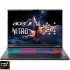 Laptop Acer Gaming 16'' Nitro 16S AI AN16S-61, WUXGA IPS 180Hz, Procesor AMD Ryzen™ Al 7 350 (16M Cache, up to 5.0 GHz), 16GB DDR5, 1TB SSD, GeForce RTX 5060 8GB, No OS, Obsidian Black