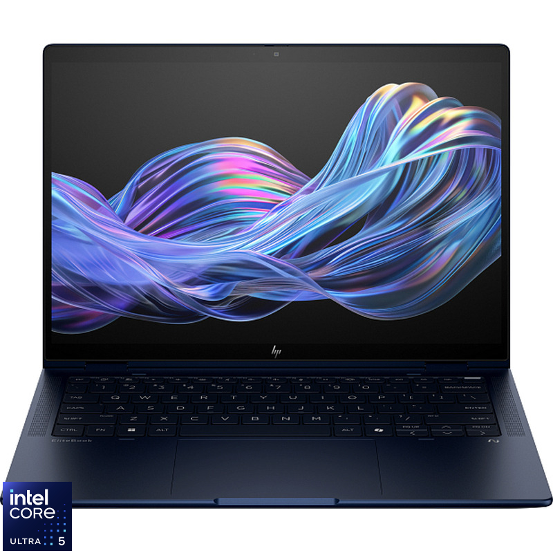 Laptop HP 14'' EliteBook X Flip G1i 14, WUXGA IPS Touch, Procesor Intel® Core™ Ultra 5 226V (8M Cache, up to 4.50 GHz), 16GB LPDDR5X, 512GB SSD, Intel Arc 130V, Win 11 Pro, Atmospheric Blue