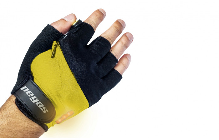 Pegas Manusi cu semnal led XXL Yellow