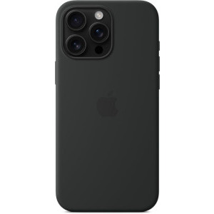 Apple Protectie pentru spate, material silicon, cu MagSafe pentru iPhone 16 Pro Max, culoare Black