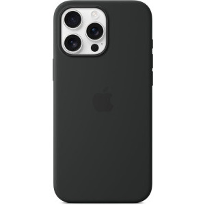 Apple Protectie pentru spate, material silicon, cu MagSafe pentru iPhone 16 Pro Max, culoare Black