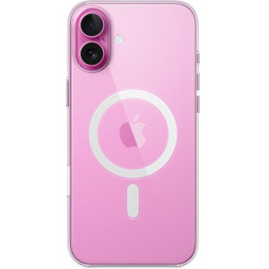 Apple Protectie pentru spate, material PC, cu MagSafe pentru iPhone 16, culoarea Transparent