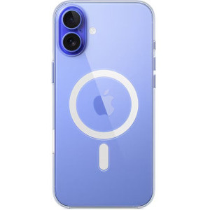 Apple Protectie pentru spate, material PC, cu MagSafe pentru iPhone 16, culoarea Transparent