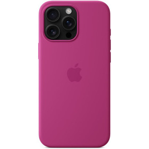 Apple Protectie pentru spate, material silicon, cu MagSafe pentru iPhone 16 Pro, culoare Fuchsia