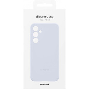 Samsung Capac protectie spate Silicone Light Blue pentru Galaxy A55 5G