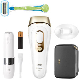 Epilator Braun IPL Silk-expert PRO 5 PL5146 + Trimmer + Aparat de ras Venus