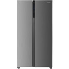 Frigider Side By Side Heinner HSBS-HM532NFXE++, 532 L, Clasa E, Full No Frost, Inverter, Display LED, Iluminare LED, 177 cm, Inox