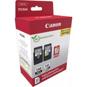 Canon Cartus PG-540 + CL-541 + Hartie foto GP-501 50 de coli Value Pack