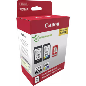 Canon Cartus PG-545 + CL-546 + Hartie foto GP-501 50 de coli Value Pack
