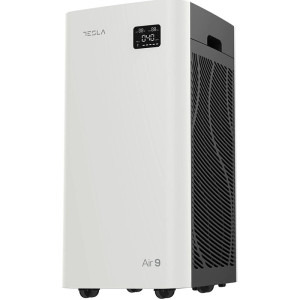 Tesla Purificator Air9, CADR 800 m3/h, Senzor calitate aer, Sleep Mode, Timer, Filtru HEPA+Carbon Activ+Catalyst, Eliminare mirosuri + VOC, Alb