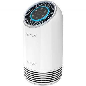 Tesla Purificator Air3 LITE, CADR 110 m3/h, Indicator filtru, Sleep Mode, Timer, Filtru HEPA+Carbon Activ, Alb