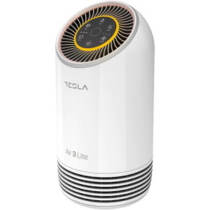 Tesla Purificator Air3 LITE, CADR 110 m3/h, Indicator filtru, Sleep Mode, Timer, Filtru HEPA+Carbon Activ, Alb