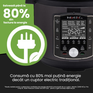 Instant Pot Multicooker 10-in-1 Pro 8, 1200W, 7.6L, Negru