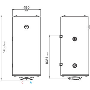 Ariston termoelectric PRO R 200 VTS EVO EU, 2000 W, 200 l, serpentina pe partea stanga, izlolatie termica poliuriten, reglare mecanica exterioara, supapa siguranta, protectie electrica IPX6