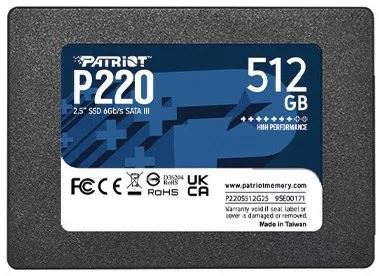 SSD Patriot P220 512GB SATA-III 2.5 inch