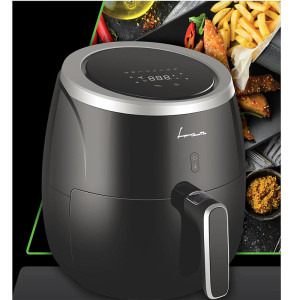 Fram Friteuza cu aer cald FAF-MD2000BK, 2000W, 5L, display digital, control Touch, vas detasabil anti-adeziv, temperatura ajustabila: 80-200˚C, temporizator max 60min, protectie supraincalzire, Negru
