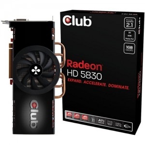 Club 3D Radeon HD5830 Overclocked Edition 1GB GDDR5 256-bit