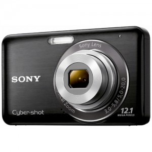 Sony Cyber-Shot DSC-W310 black + 2GB Memory Stick + Sticker