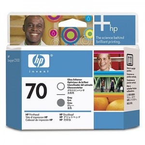 HP Printhead 70 Gloss Enhancer + Grey