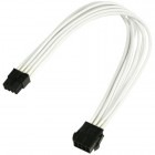 Nanoxia 8-pin PCI-E Male - 8-pin PCI-E Female, 0.3m, alb
