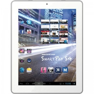 Mediacom SmartPad 9.7 HD S4, 9.7 inch IPS MultiTouch, Cortex A7 1.2GHz Quad Core, 2GB RAM, 16GB flash, Wi-Fi, Bluetooth, Android 4.1