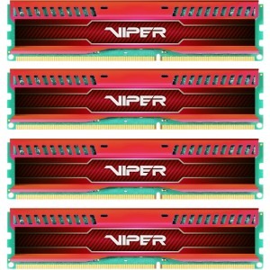 Patriot ViperX 3 Low Profile Red 32GB DDR3 1600MHz CL10 Quad Channel Kit 1.5v