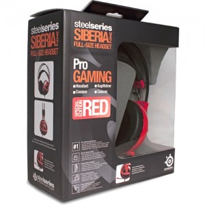 SteelSeries Siberia v2 full-size Headset red