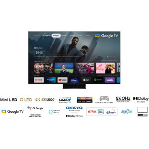 TCL Smart TV Mini LED 55C845 Seria C845 139cm negru 4K UHD HDR