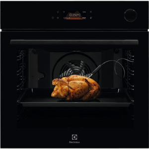 Cuptor incorporabil Electrolux EOC8P39WZ, Electric, 72 L, Autocuratare pirolitica, SteamCrisp, Grill, Timer, Clasa A+, Negru
