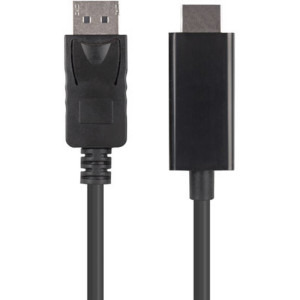 Cablu video Lanberg DisplayPort v1.1 Male - HDMI Male, 1m, negru